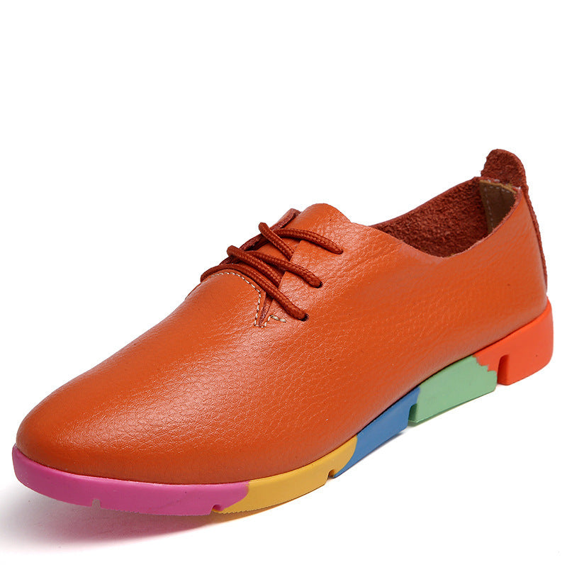 Women's Leather Pointed Casual Shoes