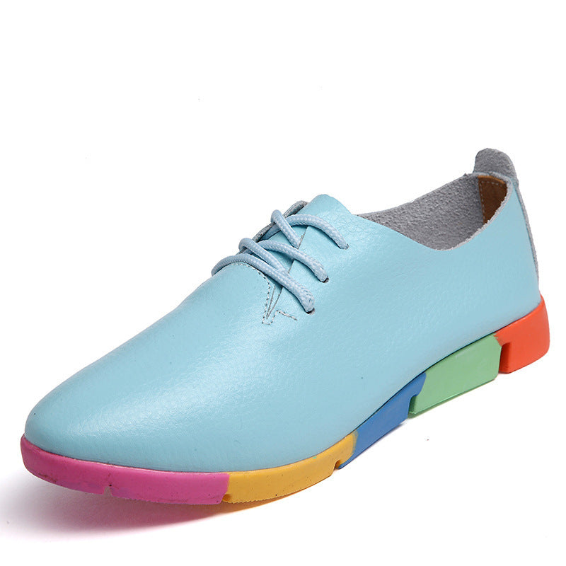 Women's Leather Pointed Casual Shoes