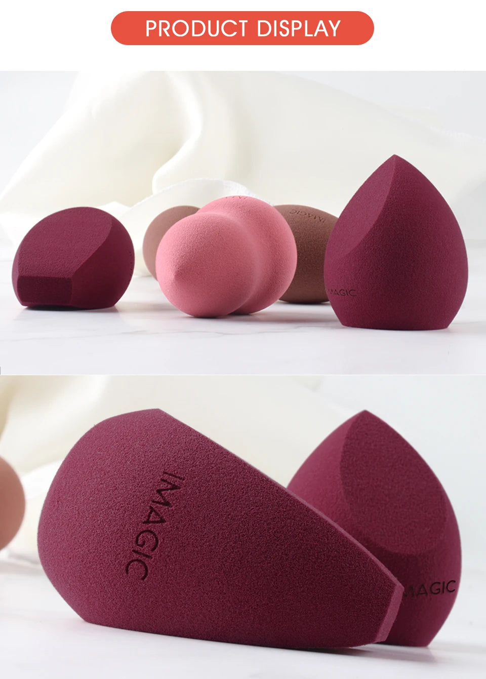 IMAGIC Professional Makeup Sponge Puff