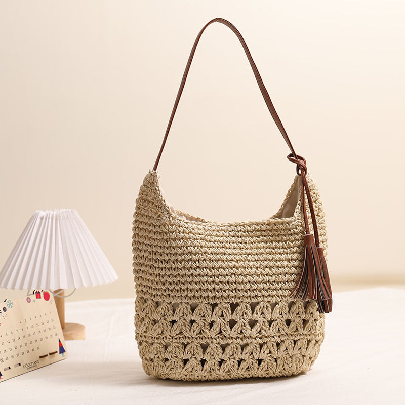 Hollow Out Tassel Straw Bag