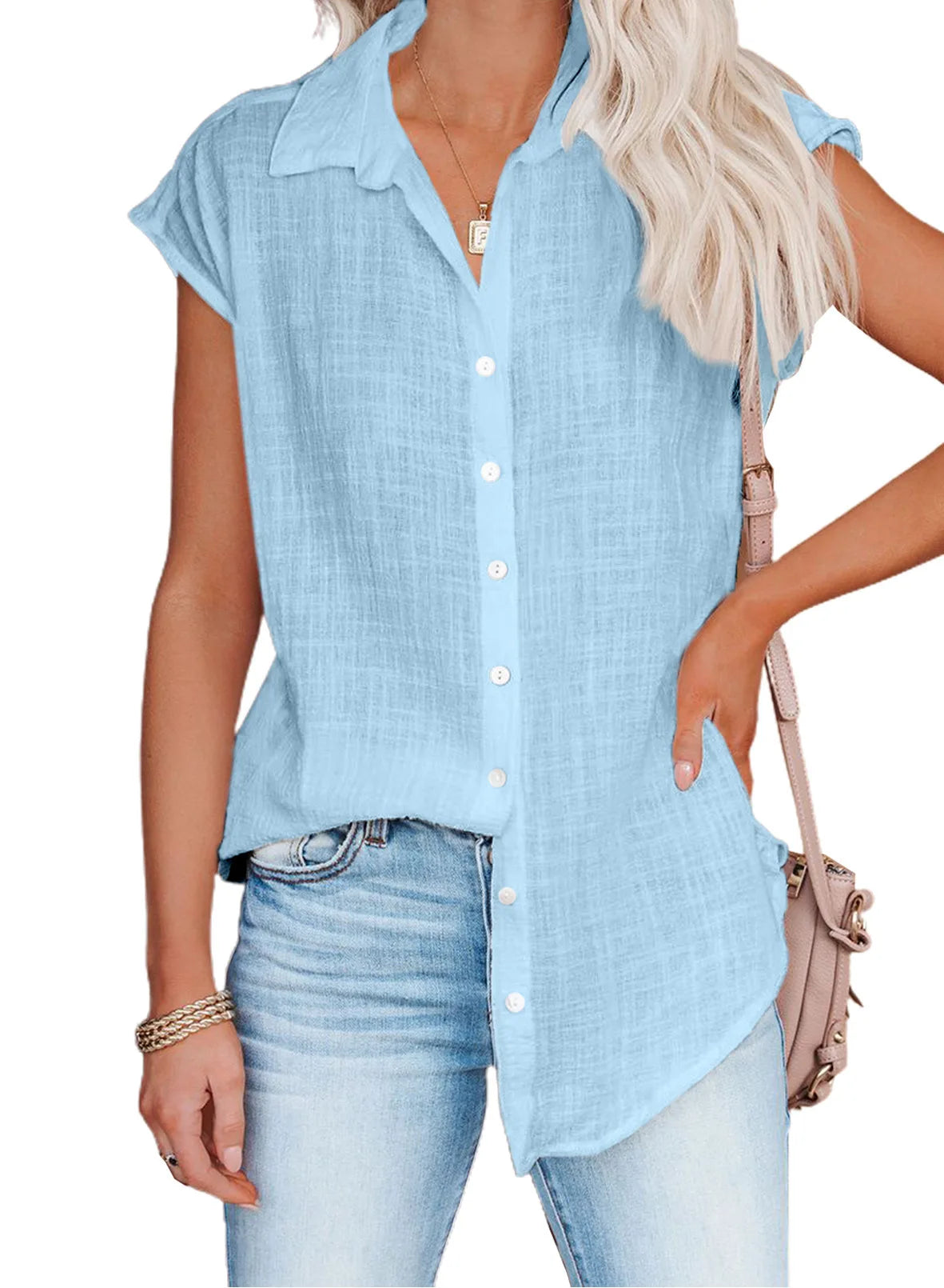 Summer Women's Sleeveless Loose-Fit Shirt