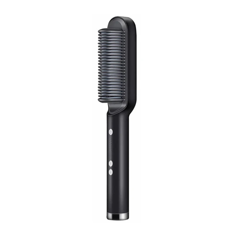 Professional Anti-Scald Hair & Beard Straightener Comb – Quick Heat, Safe Styling