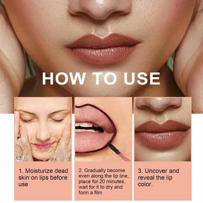 Peel Off Lip Liner – Waterproof, Long-Lasting, Non-Stick, Moisturizing Tear-Off Lip Stain