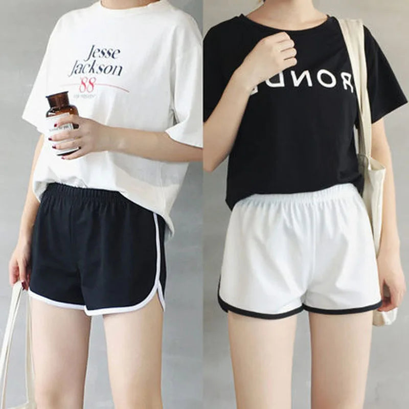 Korean High Waist Biker Shorts for Women