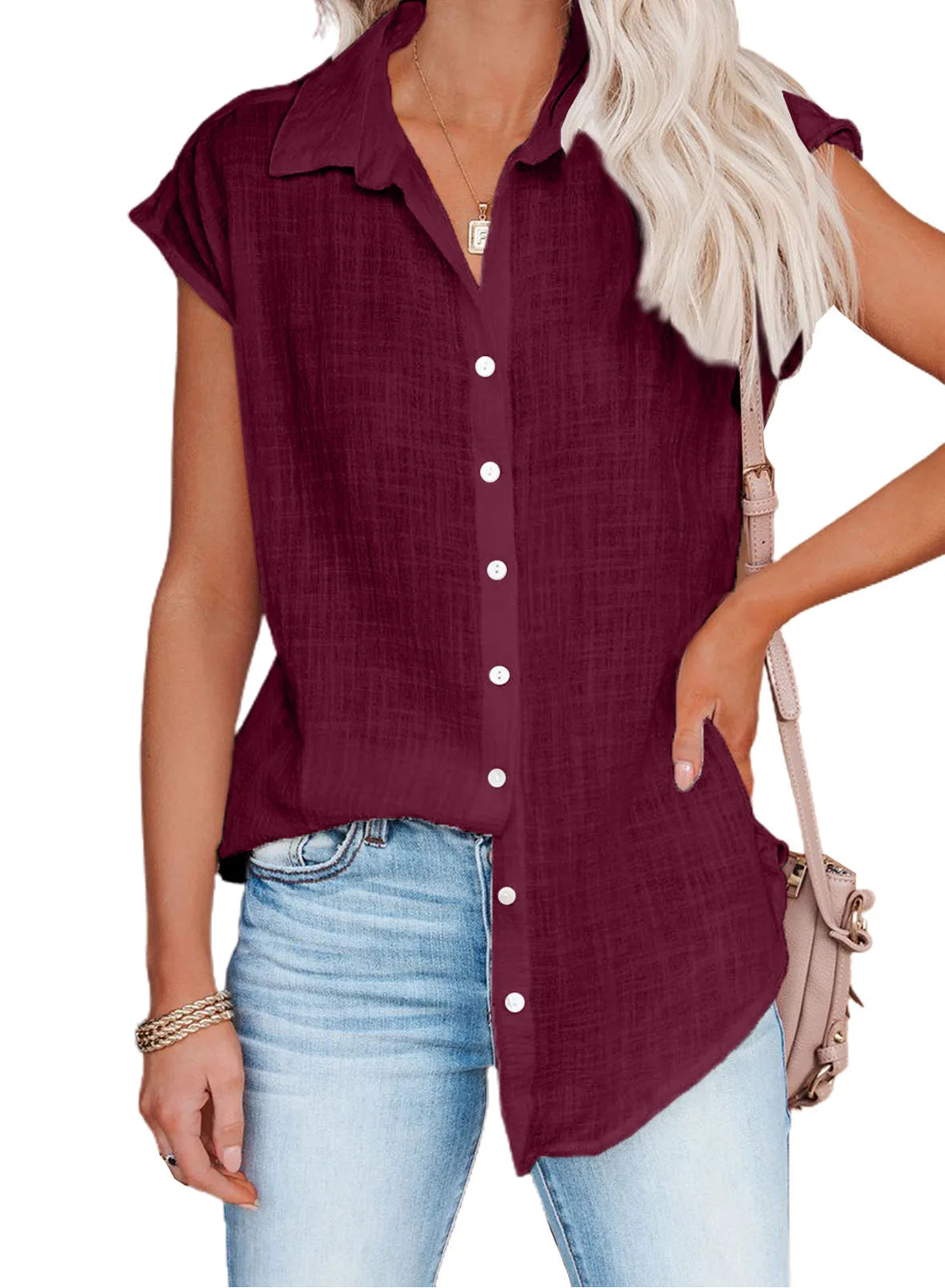 Summer Women's Sleeveless Loose-Fit Shirt