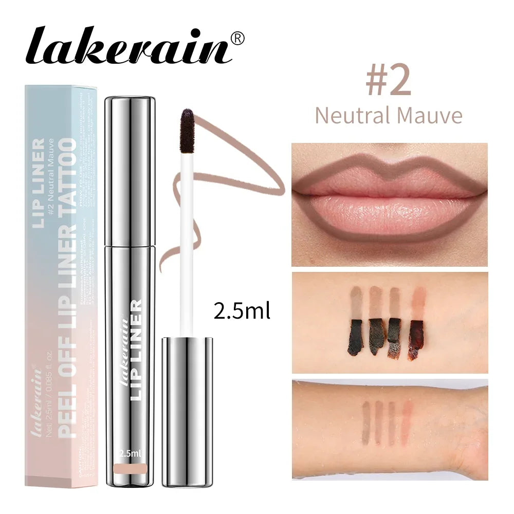 4-Piece Long-Lasting Peel-Off Lip Liner Stain by Lakerain