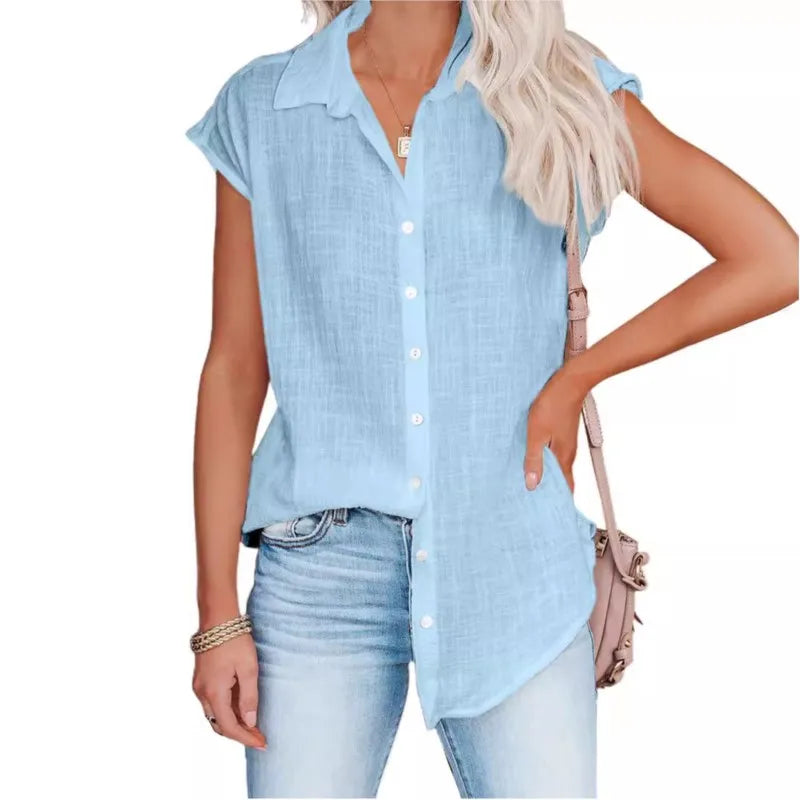 Summer Women's Sleeveless Loose-Fit Shirt