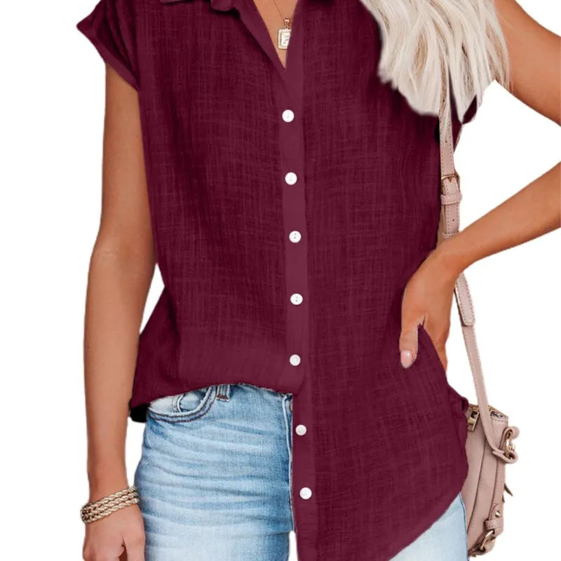 Summer Women's Sleeveless Loose-Fit Shirt