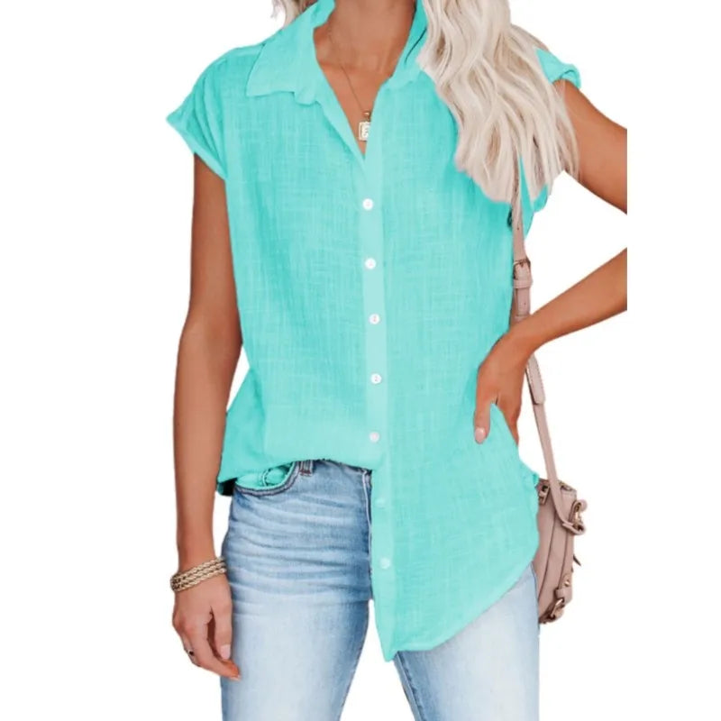 Summer Women's Sleeveless Loose-Fit Shirt