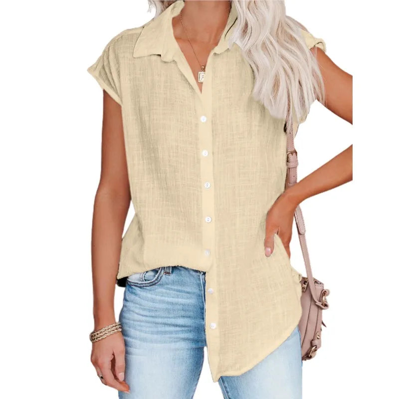 Summer Women's Sleeveless Loose-Fit Shirt