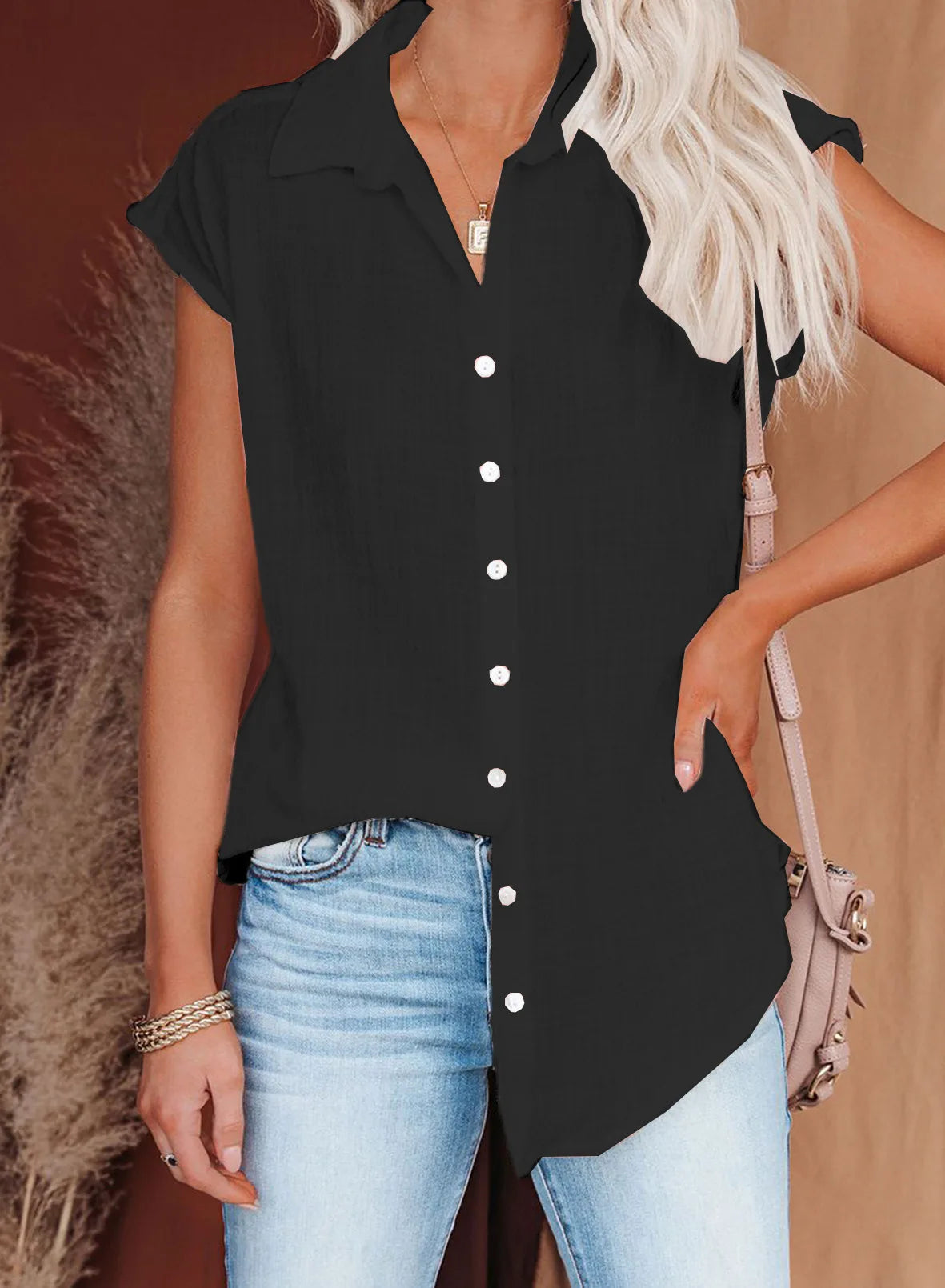 Summer Women's Sleeveless Loose-Fit Shirt