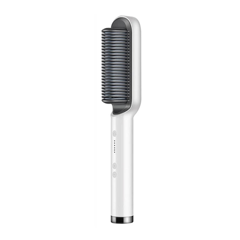 Professional Anti-Scald Hair & Beard Straightener Comb – Quick Heat, Safe Styling