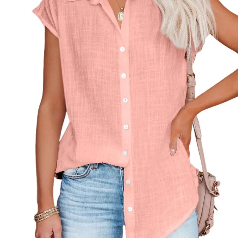 Summer Women's Sleeveless Loose-Fit Shirt