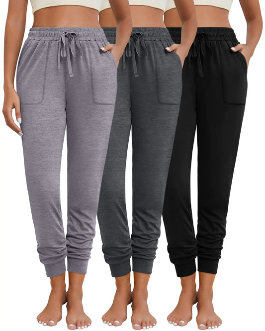 Neer 3-Pack Women’s Soft Jogger Sweatpants