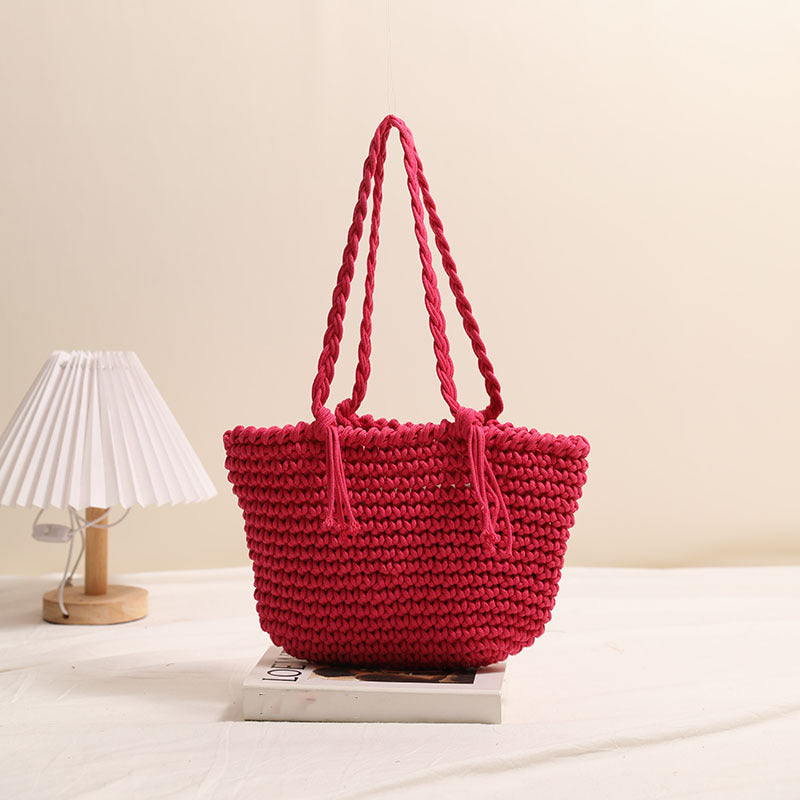 Bean Bag Tassel Rose Red