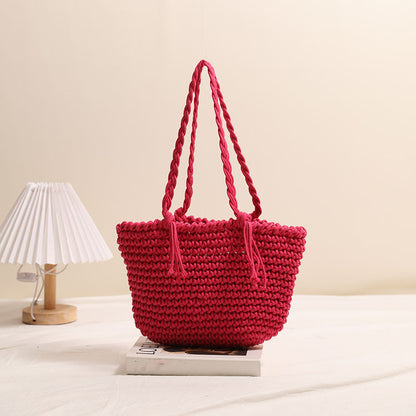 Bean Bag Tassel Rose Red