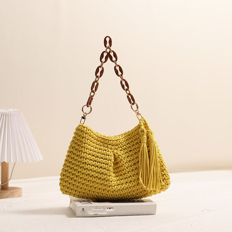 Clip Tassel Yellow