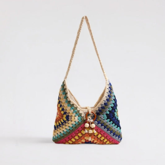 Ethnic Single Shoulder Cotton Thread Bag