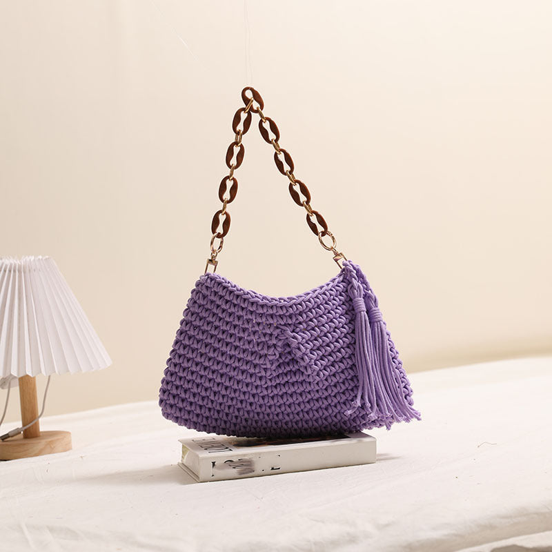 Clip Tassel Purple