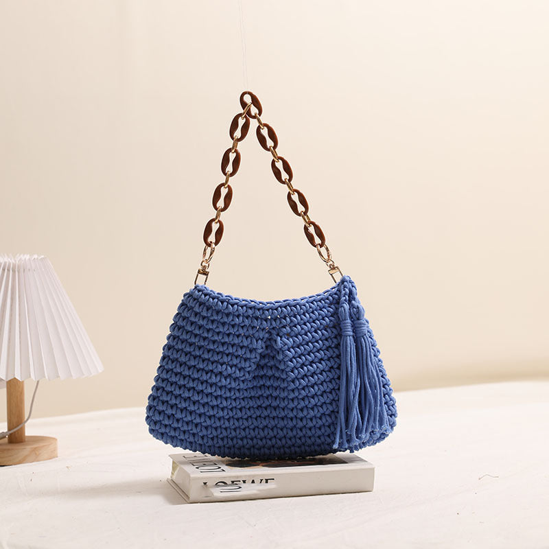 Clip Tassel Blue