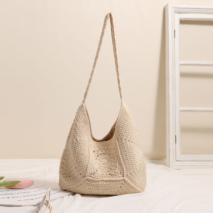 Boho Breeze Woven Shoulder Bag