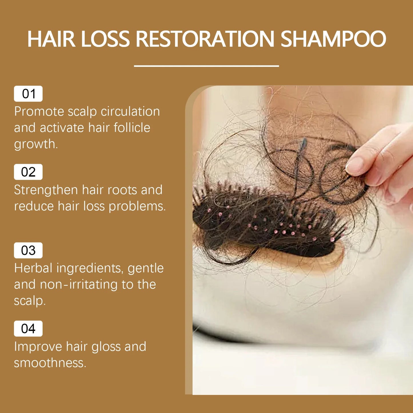 Anti Hair Loss Shampoo – Hair Growth & Repair with Natural Plant Extracts