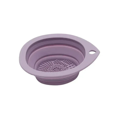 Foldable Silicone Makeup Brush Cleaner Bowl