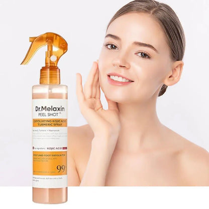 Dr. Melaxin Turmeric Body Spray – Exfoliating & Brightening Skin Mist