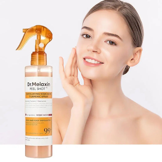 Dr. Melaxin Turmeric Body Spray – Exfoliating & Brightening Skin Mist