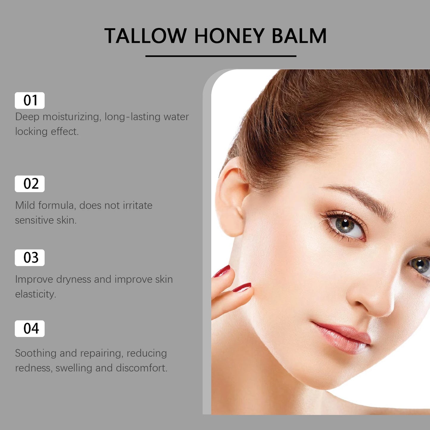 Organic Grass-Fed Beef Tallow & Honey Balm