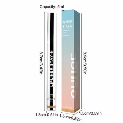 Peel Off Lip Liner – Waterproof, Long-Lasting, Non-Stick, Moisturizing Tear-Off Lip Stain