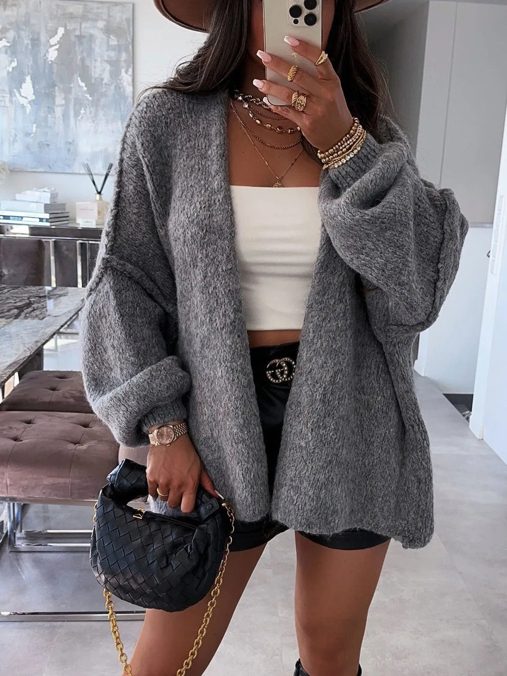 Autumn Winter Casual Knitted Sweater Cardigan