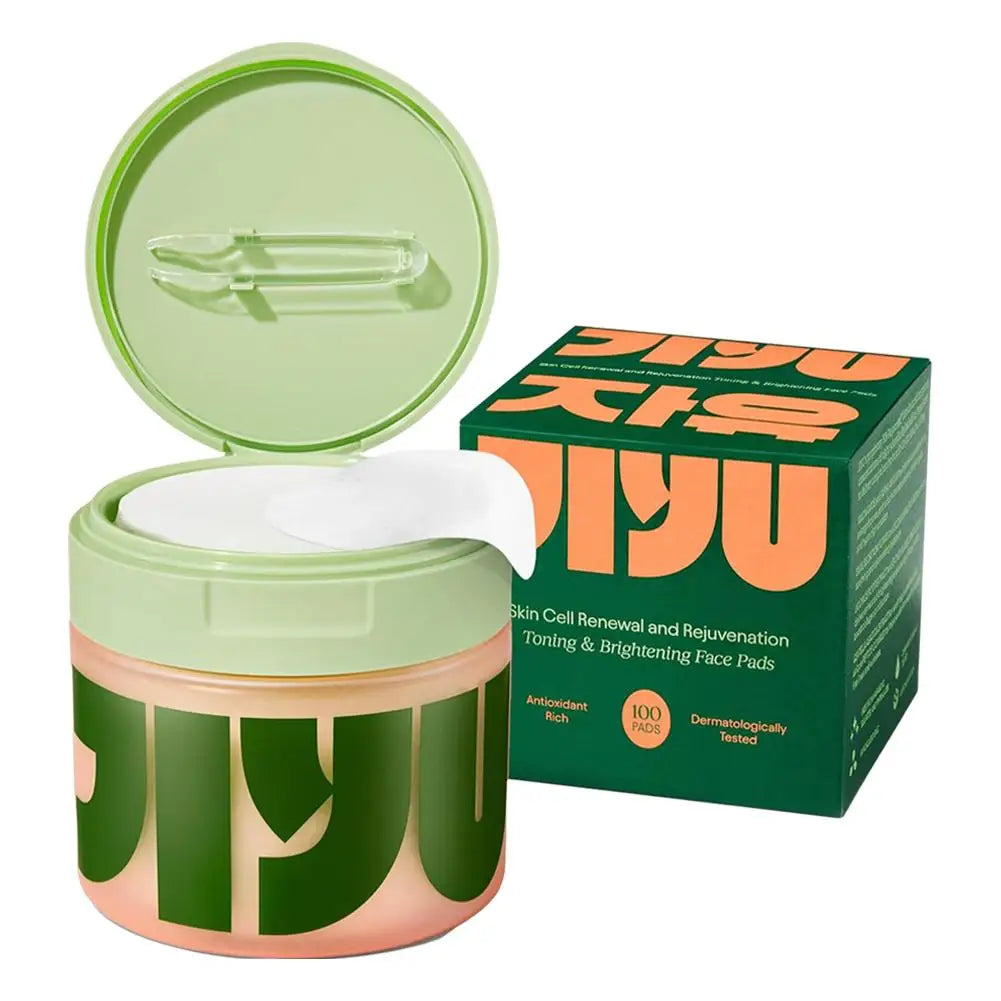 Jiyu Korean Skincare Anti-Aging, Dark Spot & Wrinkle Minimizing Toner Pads