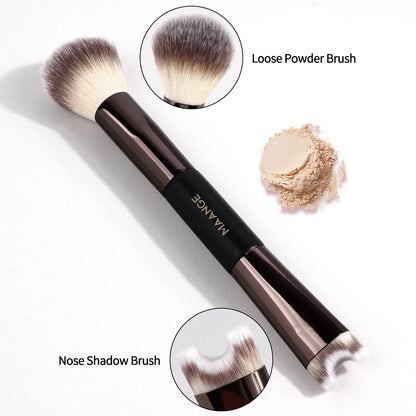 MAANGE 7PCS Dual-Ended Makeup Brush Set
