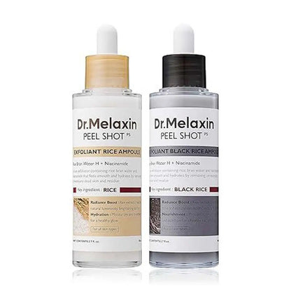 Dr.Melaxin  Peel Shot Glow Rice Ampoule Duo
