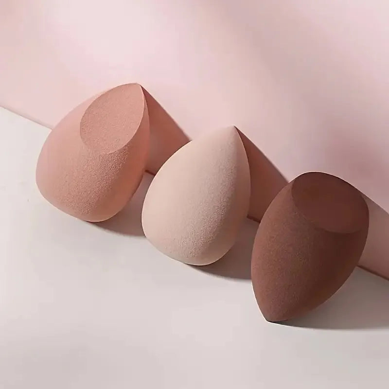 3-Pack Brown Makeup Sponges – Essential for Holiday SFX, Party Glam, & Evening Looks