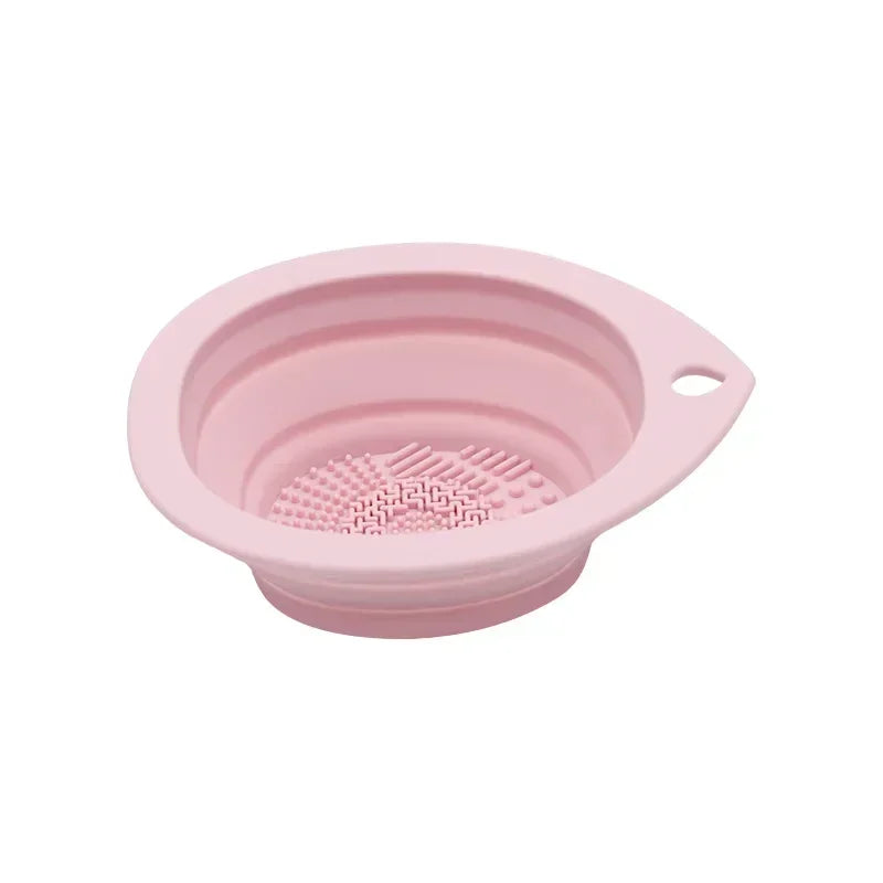 Foldable Silicone Makeup Brush Cleaner Bowl