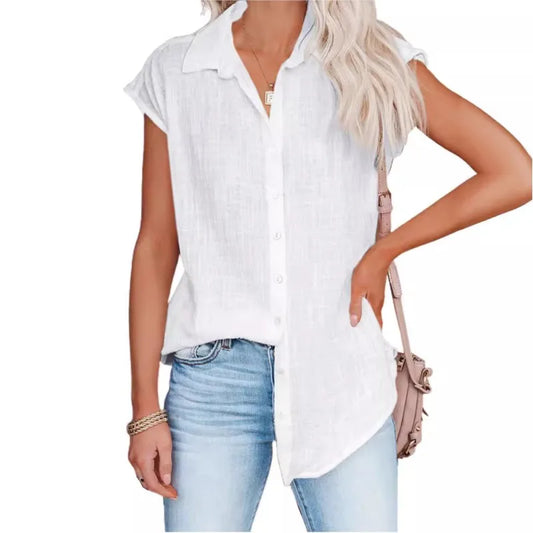 Summer Women's Sleeveless Loose-Fit Shirt