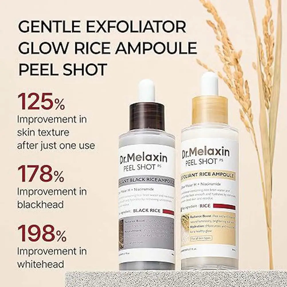 Dr.Melaxin  Peel Shot Glow Rice Ampoule Duo