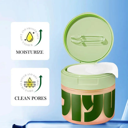Jiyu Korean Skincare Anti-Aging, Dark Spot & Wrinkle Minimizing Toner Pads