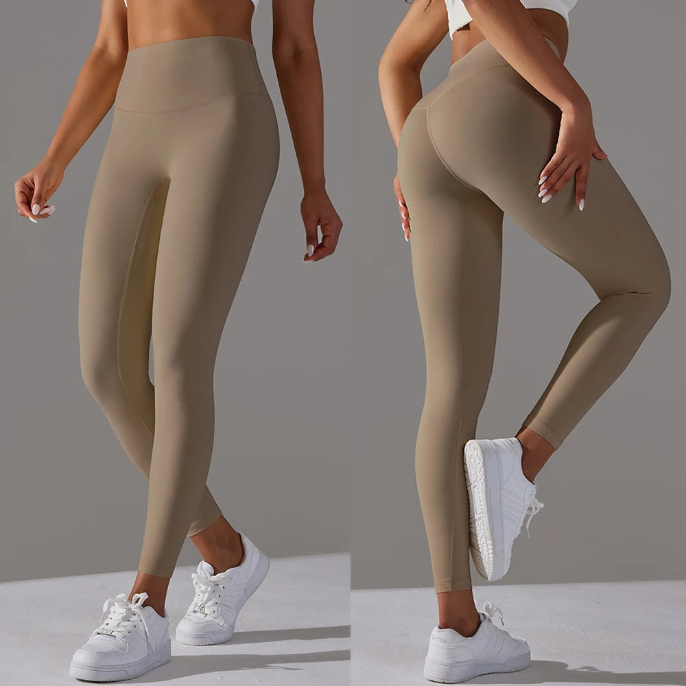 Elastic Waist Push-Up Yoga Leggings