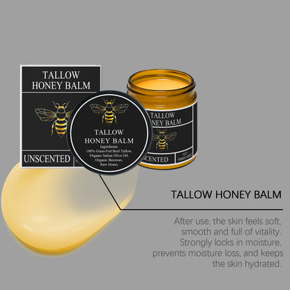 Organic Grass-Fed Beef Tallow & Honey Balm