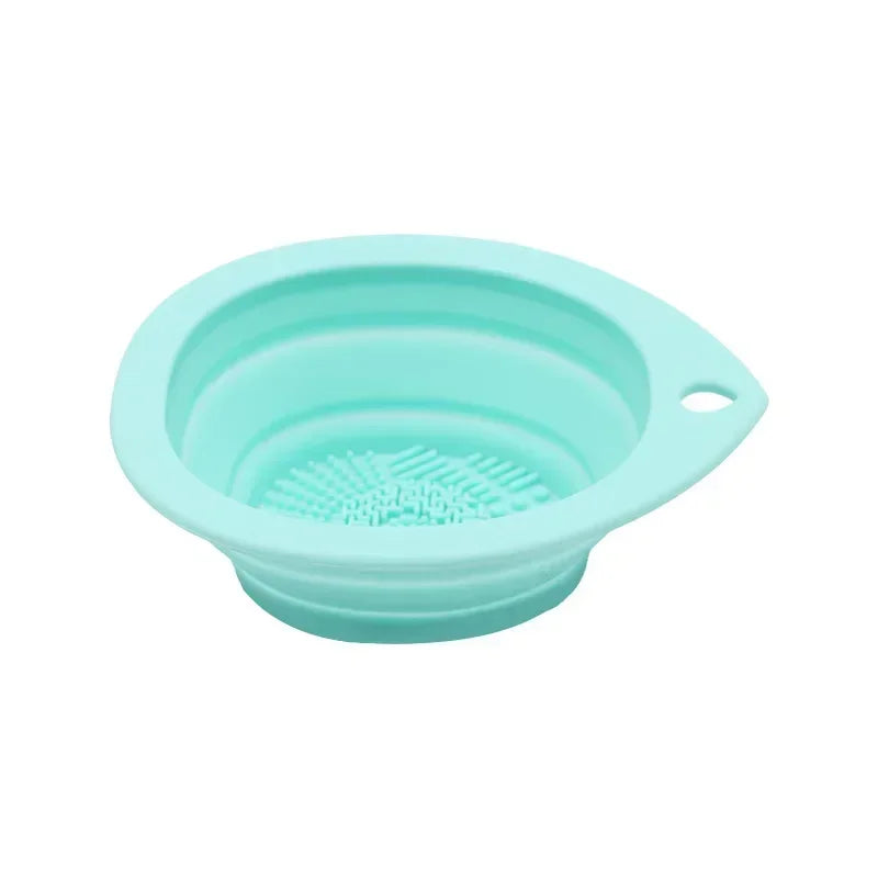 Foldable Silicone Makeup Brush Cleaner Bowl