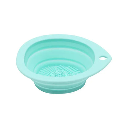 Foldable Silicone Makeup Brush Cleaner Bowl