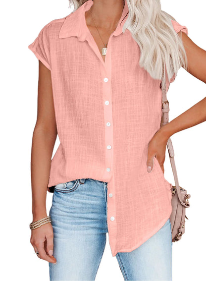 Summer Women's Sleeveless Loose-Fit Shirt