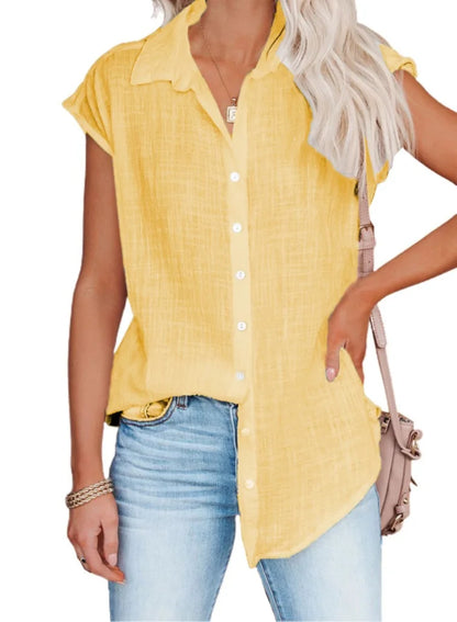 Summer Women's Sleeveless Loose-Fit Shirt