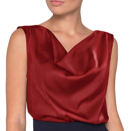 Sleeveless Satin Tank Top for Women